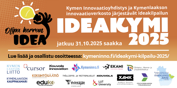 IdeaKymi-kilpailu jatkuu 31.10.2025 asti 